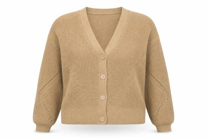 Womens UK Size XL Marks and Spencer Brown Cardigan Jumper