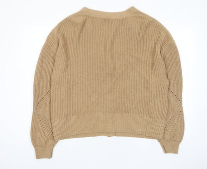 Womens UK Size XL Marks and Spencer Brown Cardigan Jumper