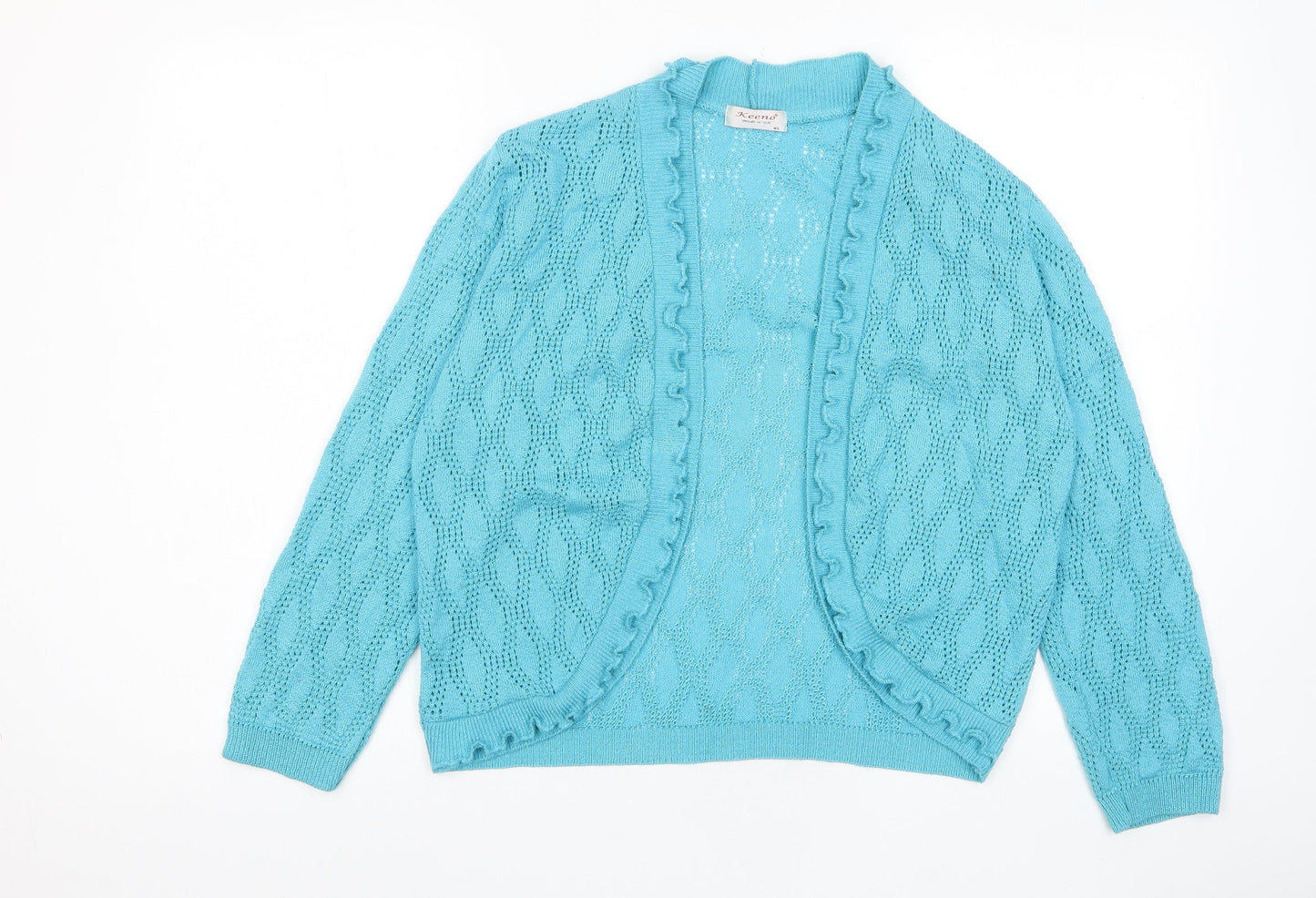 Womens UK Size M Keeno Blue Cardigan Jumper