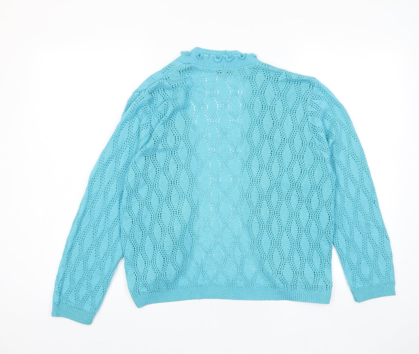 Womens UK Size M Keeno Blue Cardigan Jumper