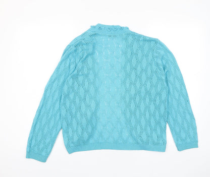 Womens UK Size M Keeno Blue Cardigan Jumper