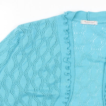 Womens UK Size M Keeno Blue Cardigan Jumper