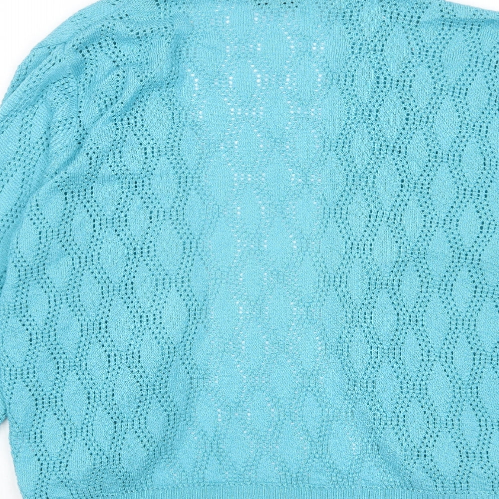 Womens UK Size M Keeno Blue Cardigan Jumper