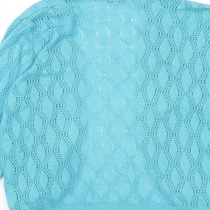 Womens UK Size M Keeno Blue Cardigan Jumper