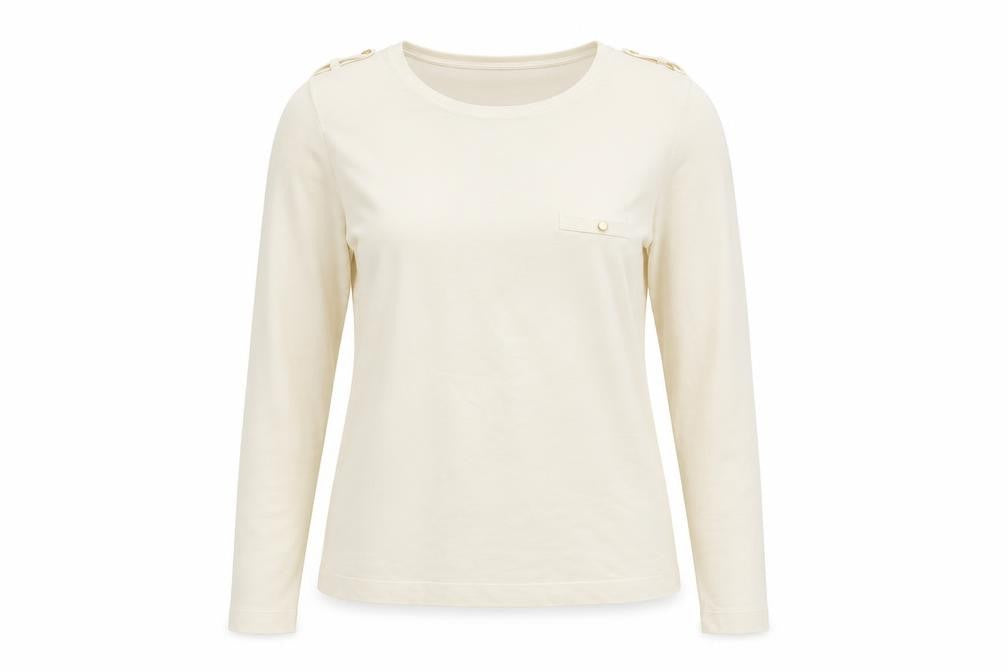 Womens UK Size L John Lewis Ivory Pullover Jumper
