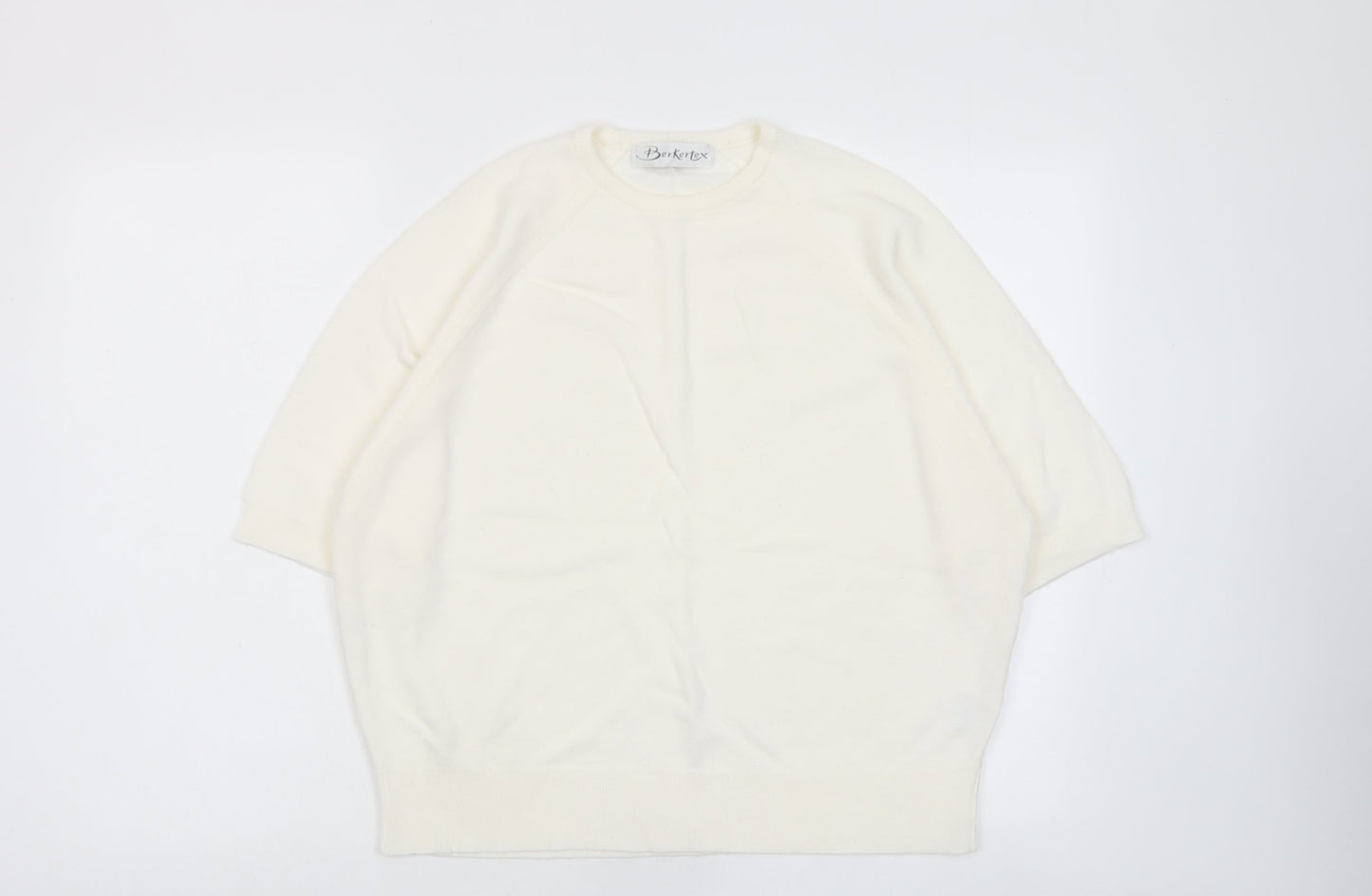 Womens UK Size 14 Berkertex Ivory Pullover Jumper