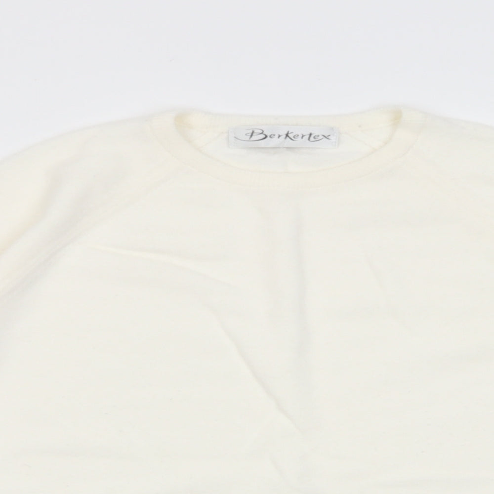 Womens UK Size 14 Berkertex Ivory Pullover Jumper