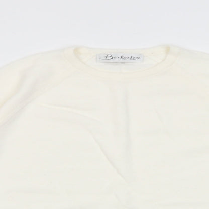 Womens UK Size 14 Berkertex Ivory Pullover Jumper