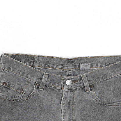Levi's Womens Grey Cotton Hot Pants Shorts Size 28 in Regular Zip - Pockets, Belt Loops