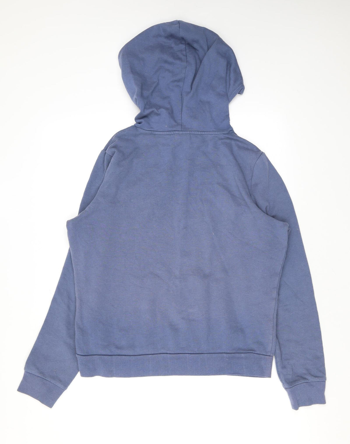 PINK Womens Blue Cotton Pullover Hoodie Size M Pullover