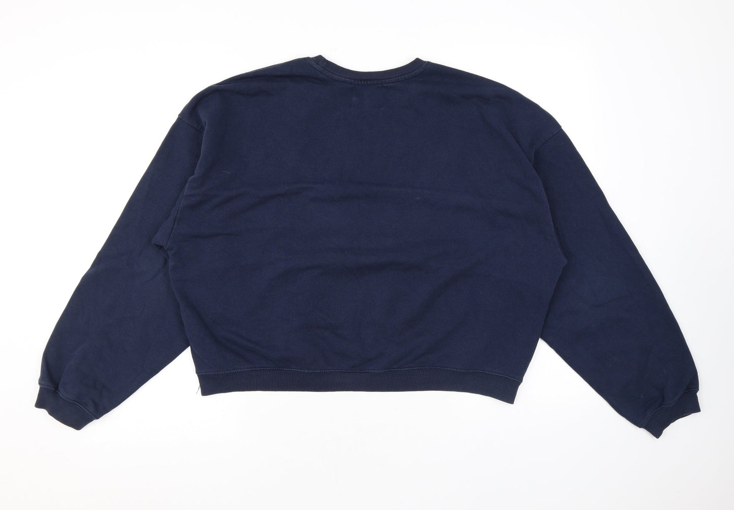 Womens UK Size S Pull&Bear Blue Pullover Sweatshirt