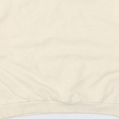 H&M Girls Beige Cotton Pullover Sweatshirt Size 10 Years Pullover - Pearls