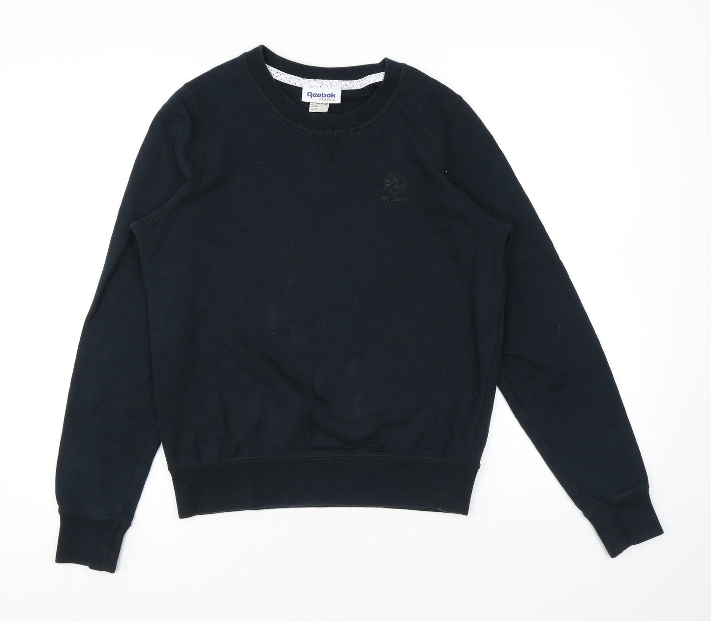 Mens UK Size XS Reebok Black Pullover Sweatshirt