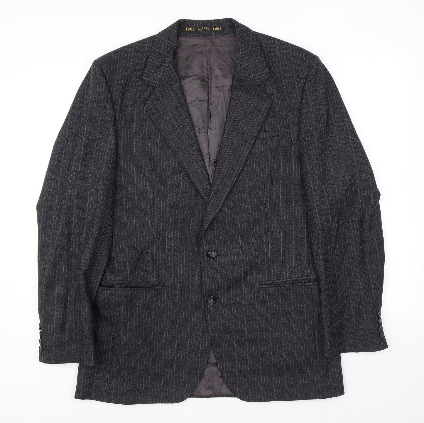 Mens UK Size 40 Burton Regular Grey Suit Jacket