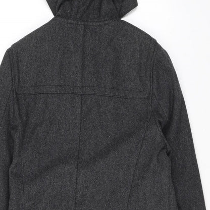 Womens UK Size 10 Topshop Grey Overcoat