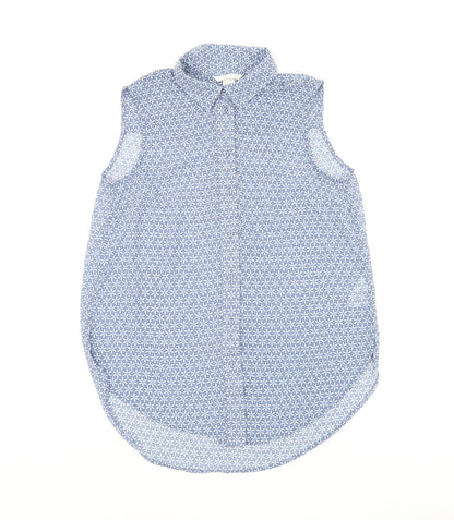 Womens UK Size 6 H&M Blue Basic Tank
