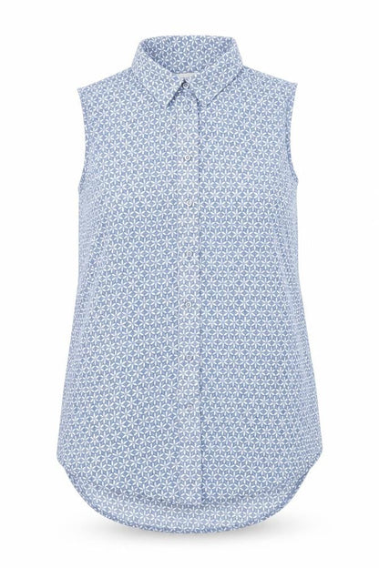 Womens UK Size 6 H&M Blue Basic Tank