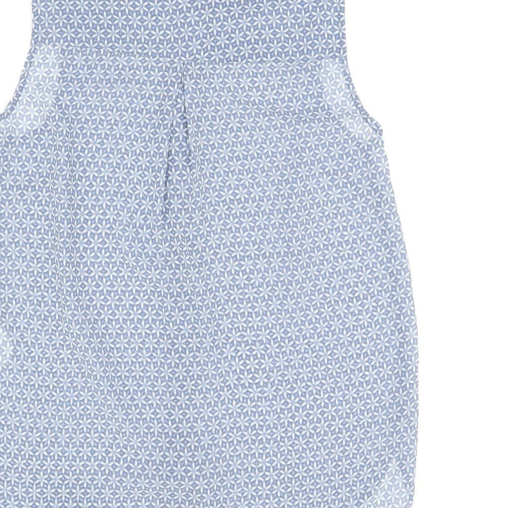 Womens UK Size 6 H&M Blue Basic Tank