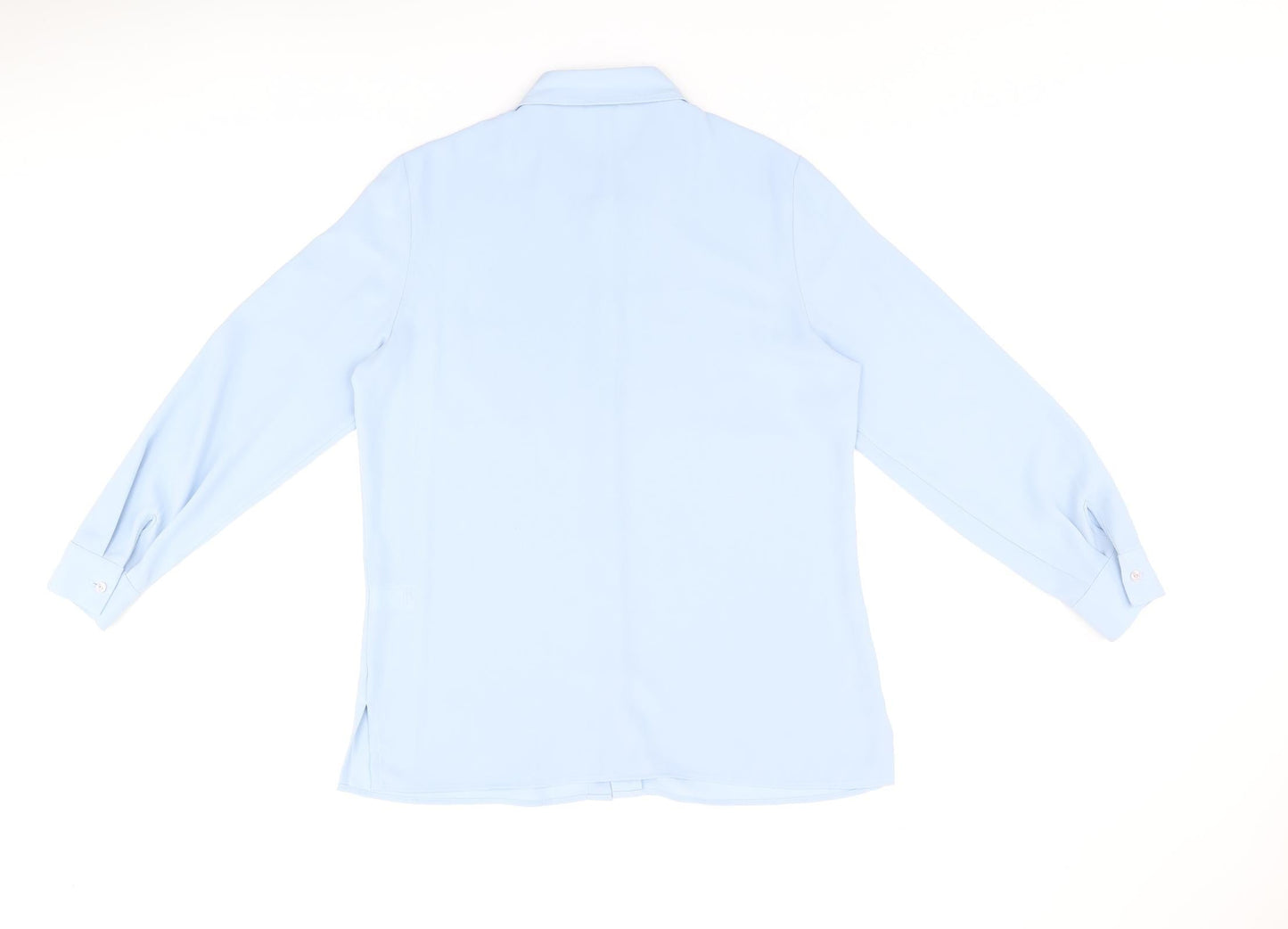 Womens UK Size 12 Marks and Spencer Blue Basic Button-Up