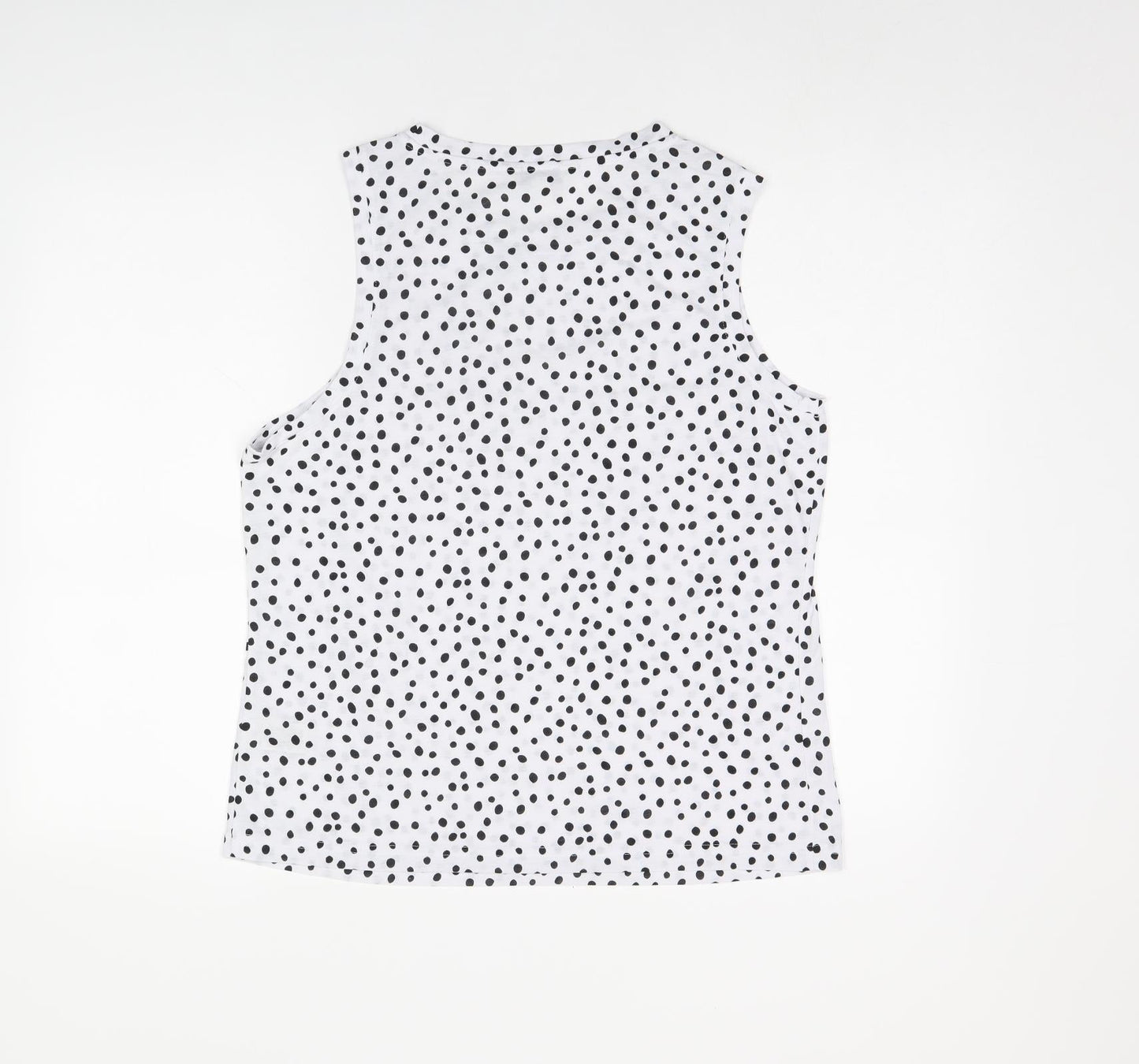 Womens UK Size 10 Marks and Spencer White Basic Tank