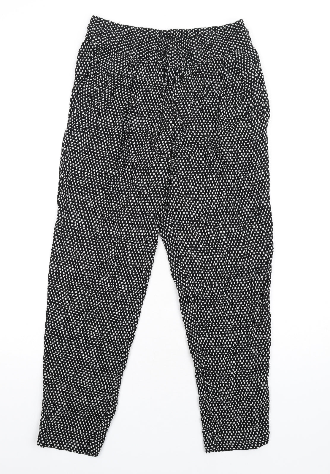 Womens UK Size 8 Marks and Spencer Regular Fit  Black Trousers