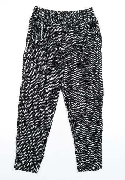 Womens UK Size 8 Marks and Spencer Regular Fit  Black Trousers