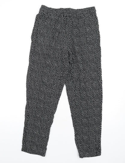 Womens UK Size 8 Marks and Spencer Regular Fit  Black Trousers