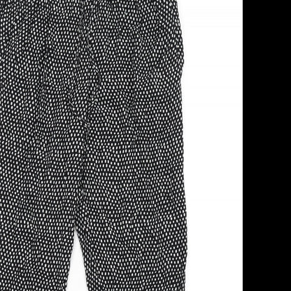 Womens UK Size 8 Marks and Spencer Regular Fit  Black Trousers