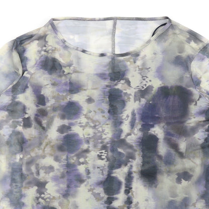 Yours Womens Blue Tie Dye Polyester A-Line Size 16 Round Neck Pullover