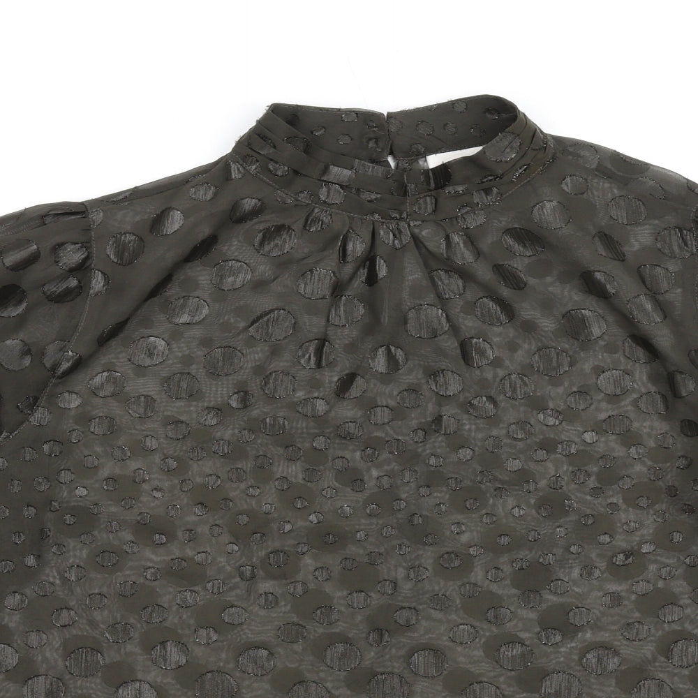 Womens UK Size XS Saint Tropez Clothing Green Basic Blouse