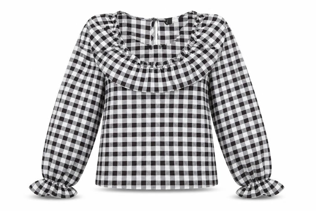 Womens UK Size 2XS H&M Black Basic Blouse