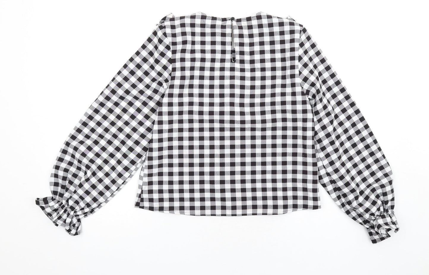 Womens UK Size 2XS H&M Black Basic Blouse