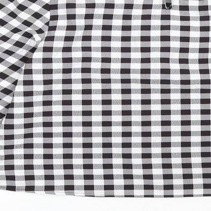 Womens UK Size 2XS H&M Black Basic Blouse