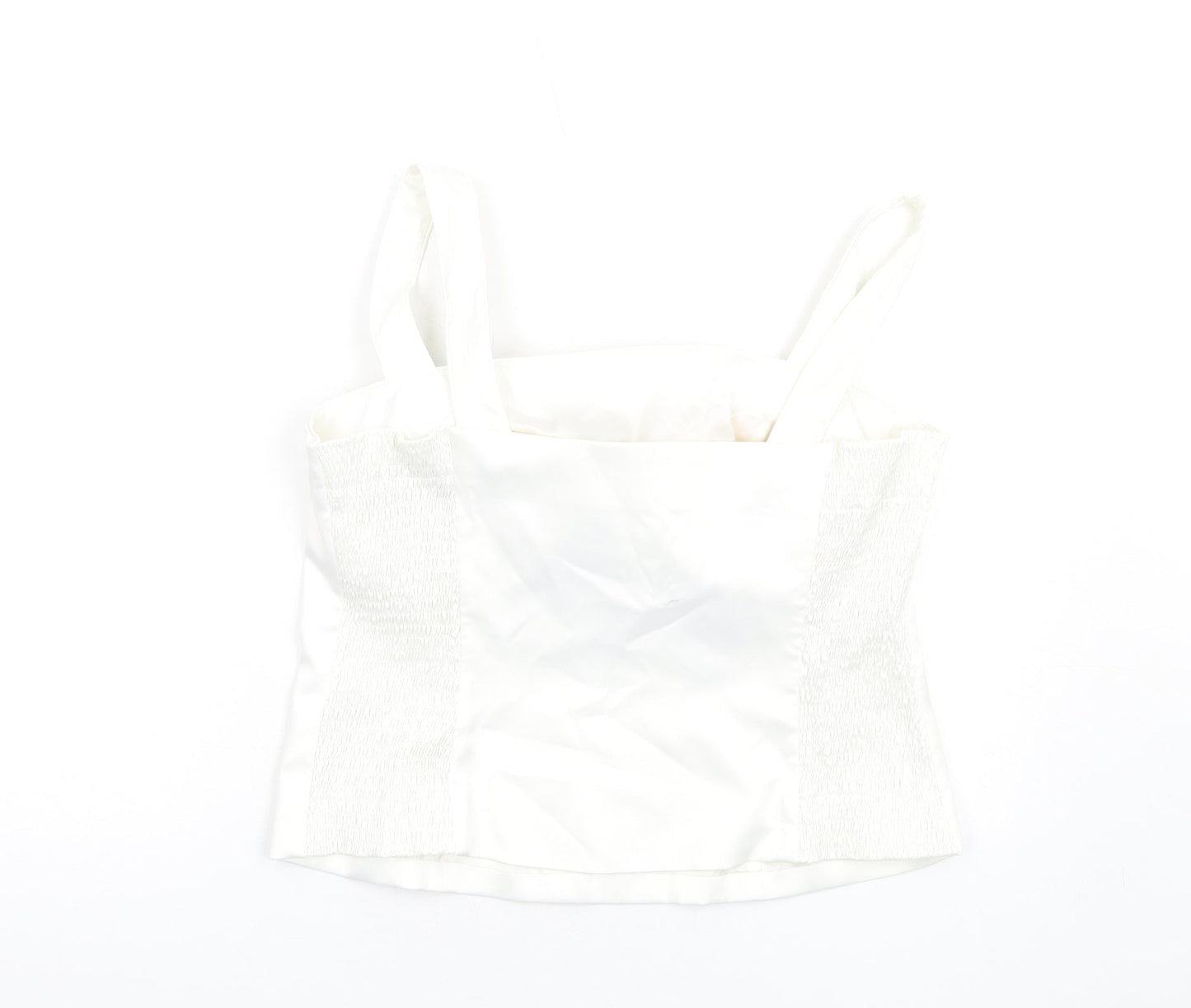 Womens UK Size 14 Libra Ivory Basic T-Shirt