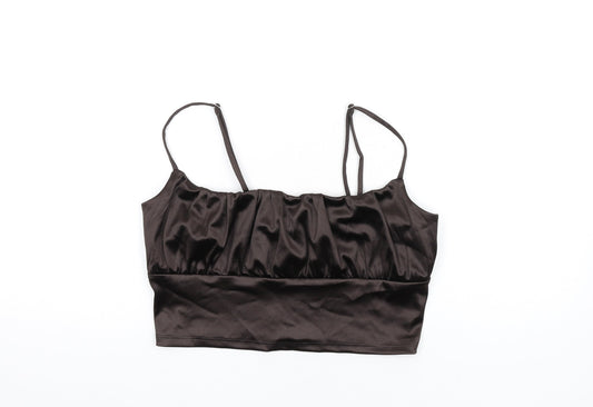 Womens UK Size L H&M Brown Camisole T-Shirt