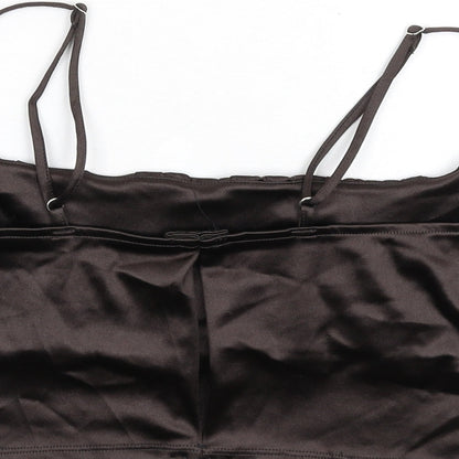 Womens UK Size L H&M Brown Camisole T-Shirt