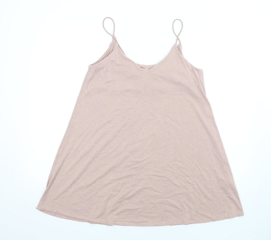 H&M Womens Pink Modal Slip Dress Size XS V-Neck Pullover