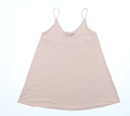 H&M Womens Pink Modal Slip Dress Size XS V-Neck Pullover