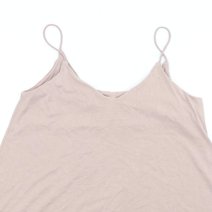 H&M Womens Pink Modal Slip Dress Size XS V-Neck Pullover