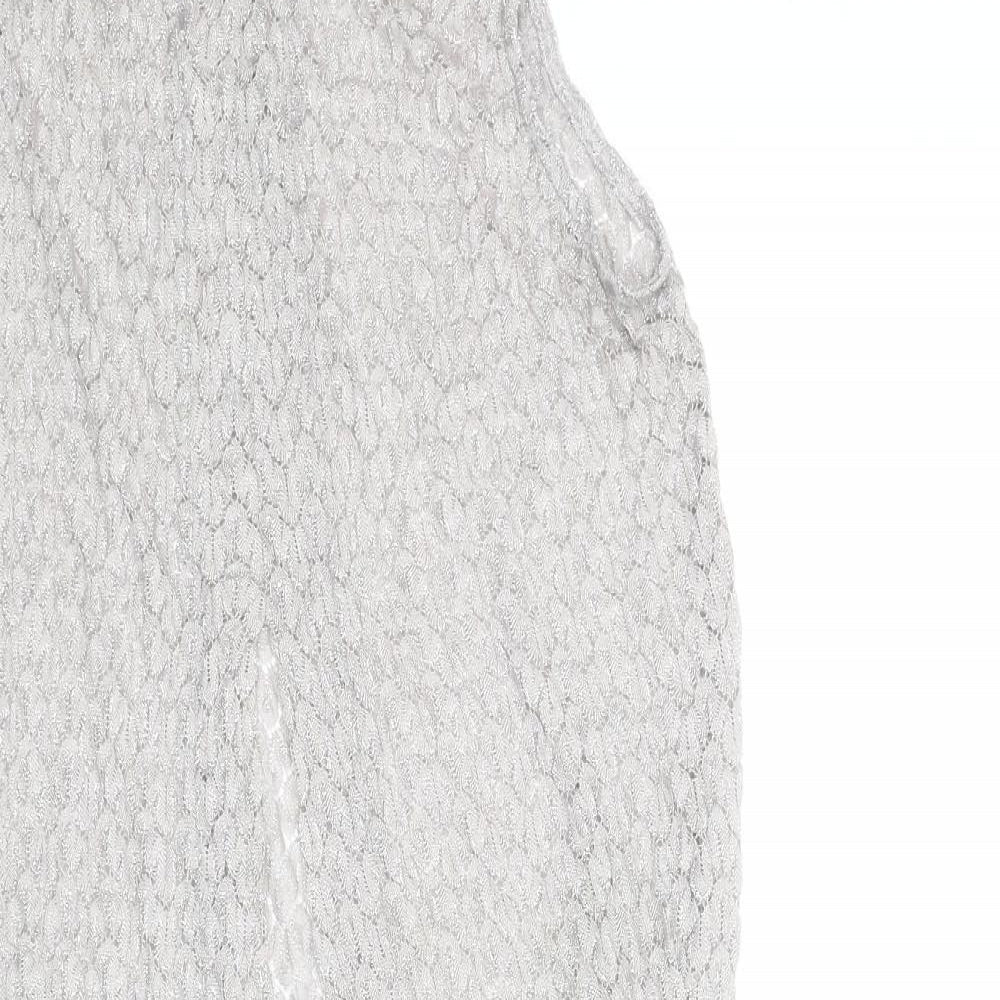 Womens UK Size 12 River Island Grey Basic Tank