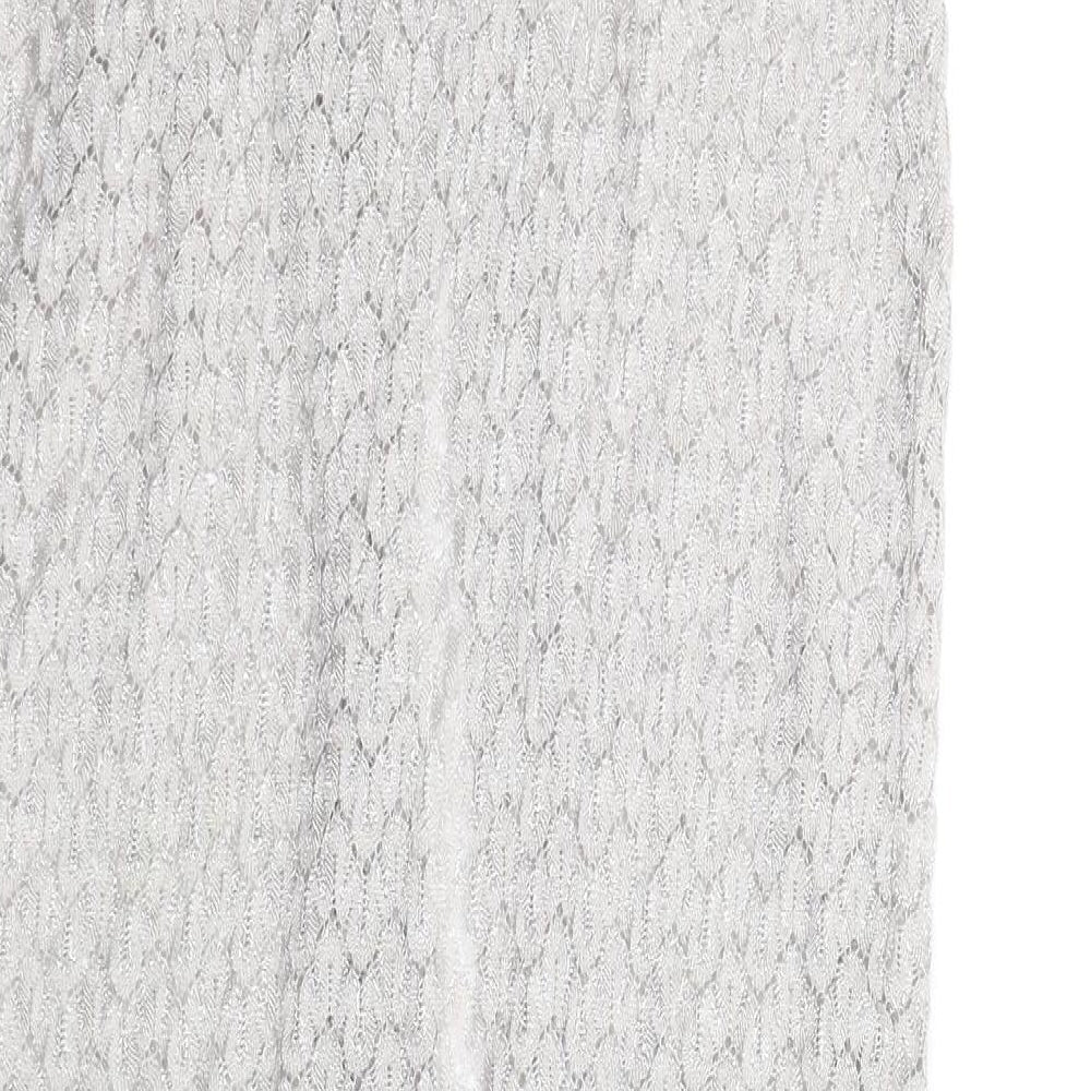 Womens UK Size 12 River Island Grey Basic Tank