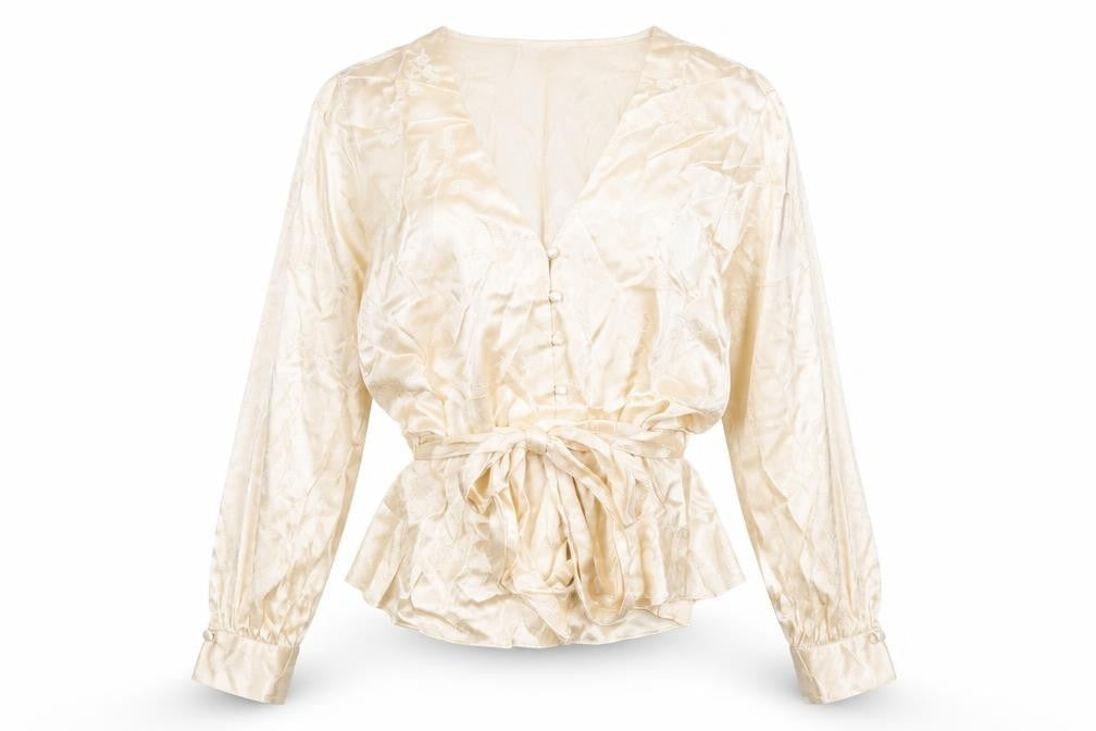 Womens UK Size 8 Topshop Ivory Basic Button-Up
