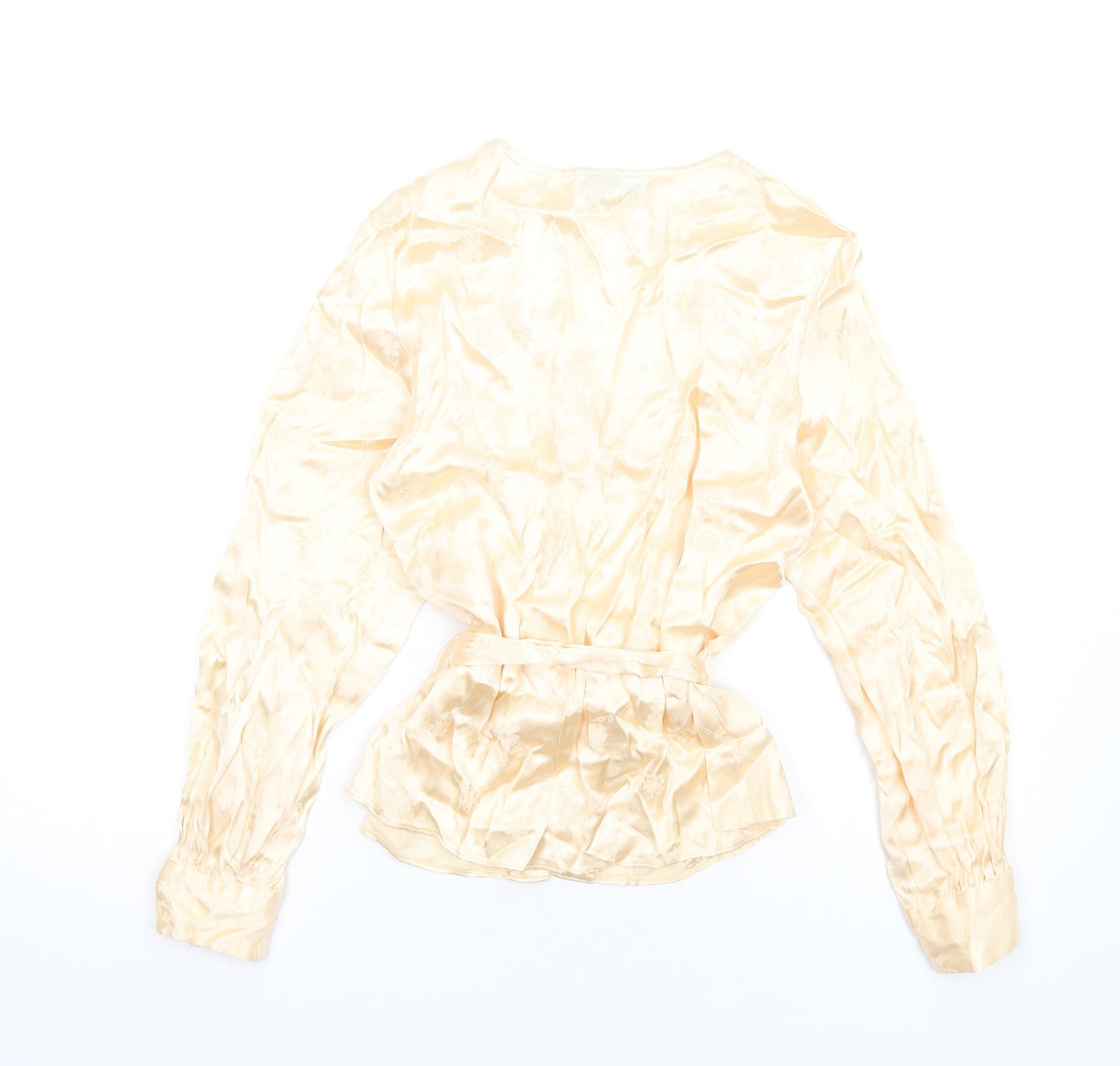 Womens UK Size 8 Topshop Ivory Basic Button-Up