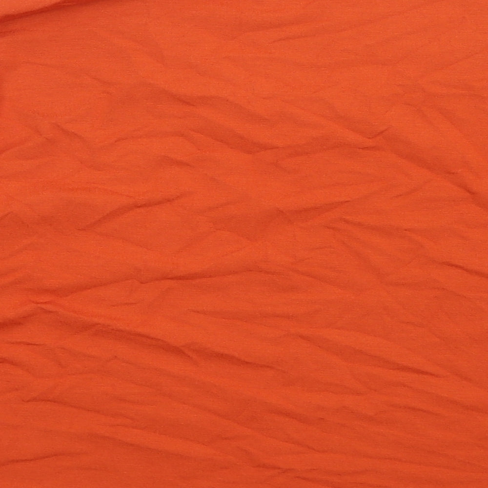 Womens UK Size XL CC Orange Basic T-Shirt