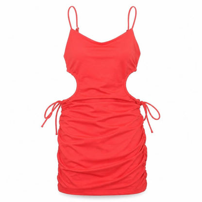 Ave&Ever Womens Red Polyester Mini Size 10 Round Neck Pullover - Cut Out