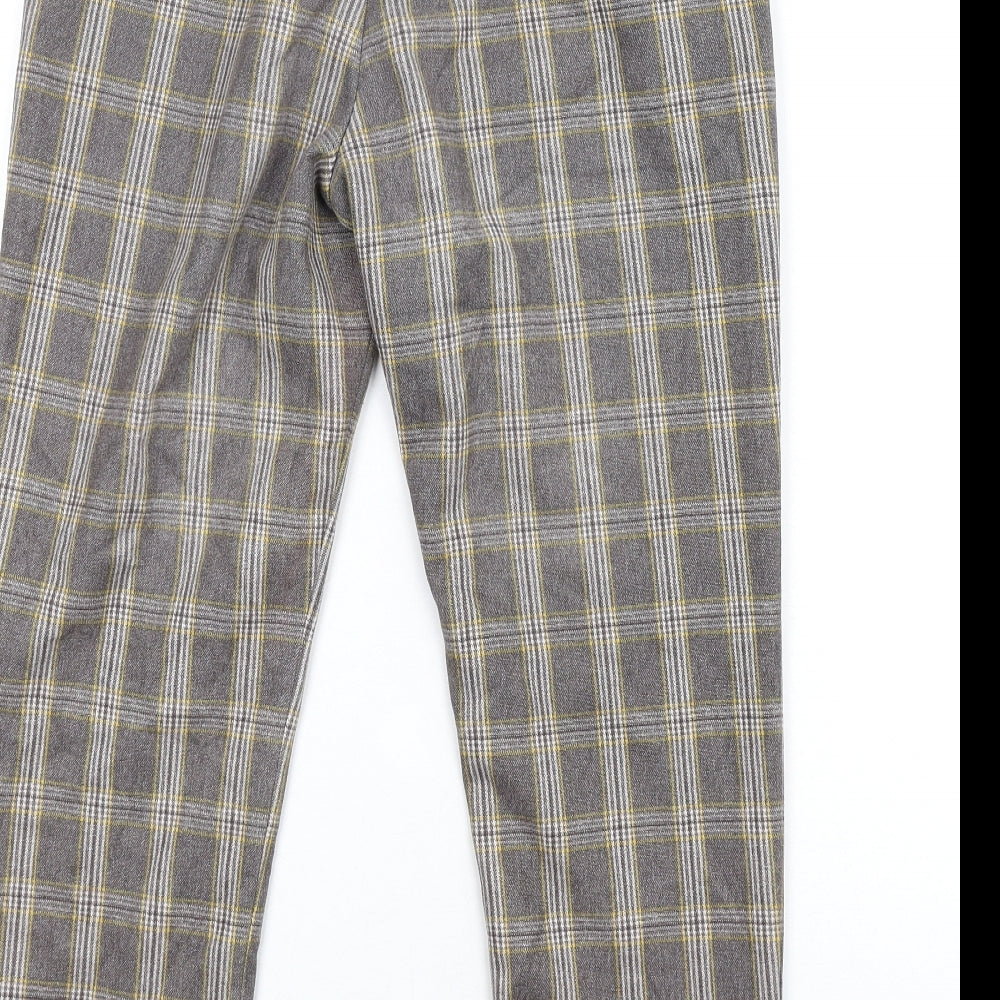 Womens UK Size 12 Louche Regular Fit Dress Pants Grey Trousers