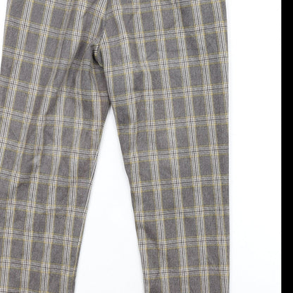 Womens UK Size 12 Louche Regular Fit Dress Pants Grey Trousers