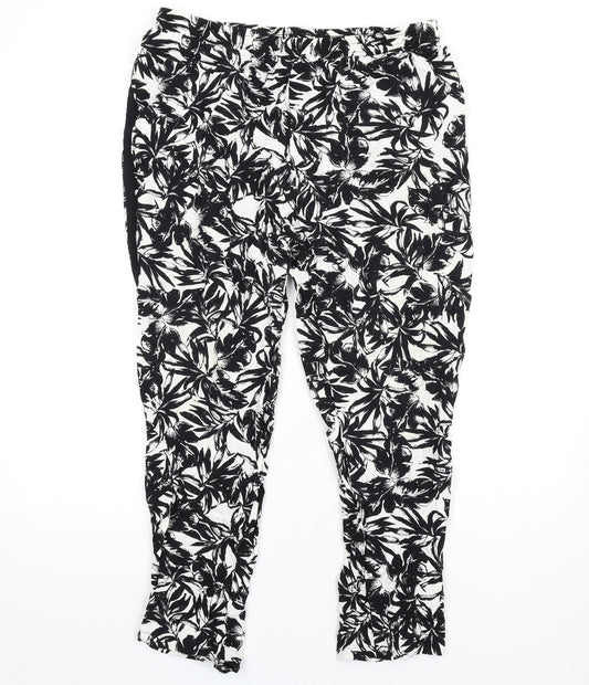 Womens UK Size 16 Dorothy Perkins Regular Fit  Black Trousers