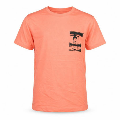 Marks and Spencer Boys Pink Cotton Basic T-Shirt Size 12-13 Years Crew Neck Pullover - Skateboard