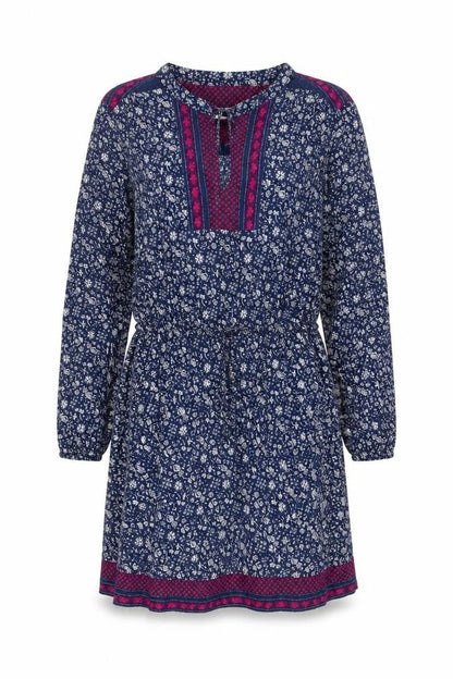 Gap Womens Blue Geometric Viscose Kaftan Size M Round Neck Pullover